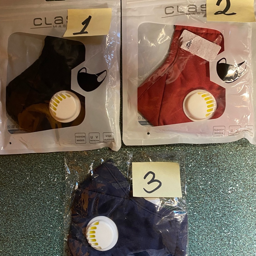 Vented solid color masks